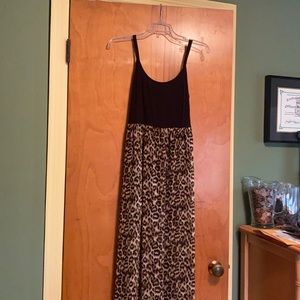 Forever 21 leopard maxi dress